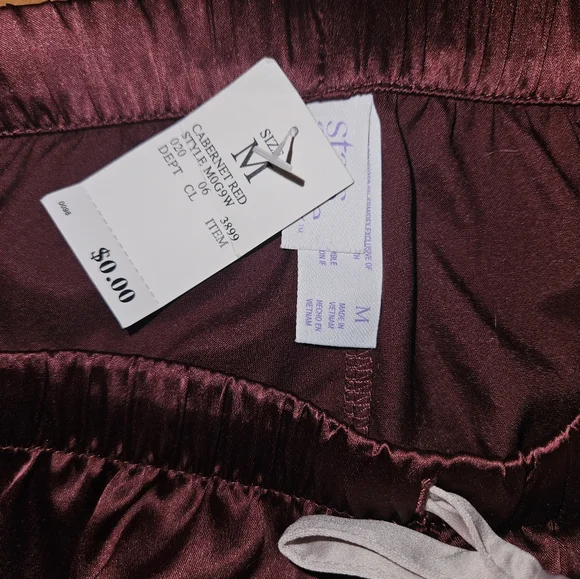 Stars Above Burgundy Pajama Set - Picture 2 of 3